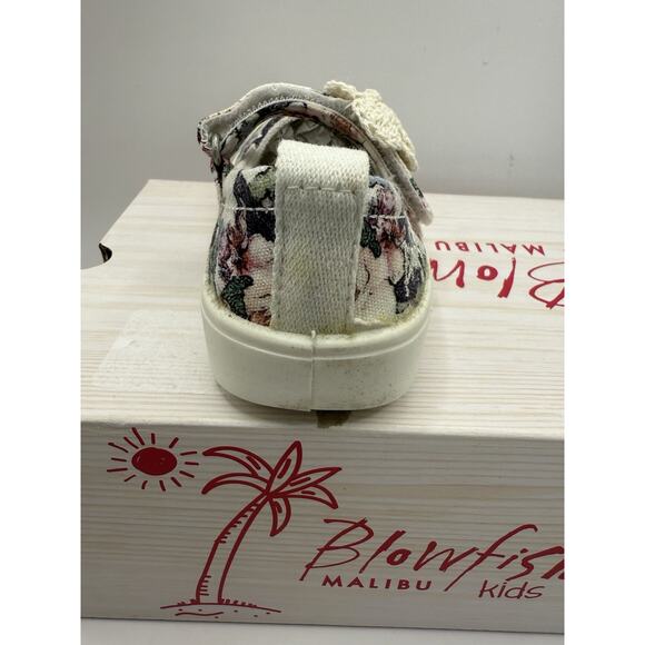 Blowfish Malibu Toddler Girls Floral Slip-on Sneaker - Size 6M New In Box! - Picture 7 of 10